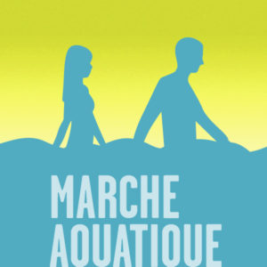 marche aquatique avec texte