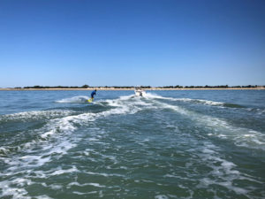 Wakeboard tracté en mer